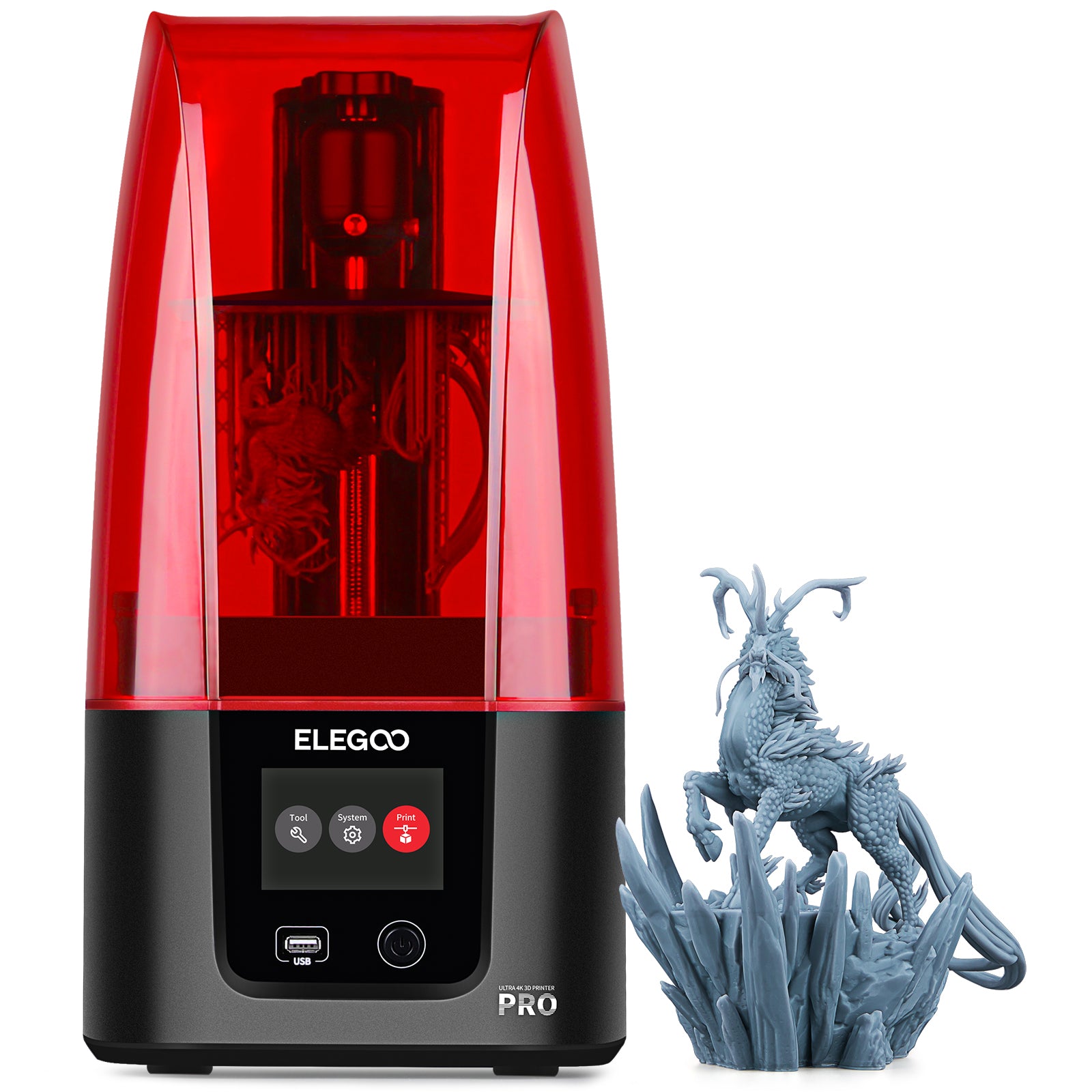 ELEGOO Mars 3 Pro 4K Mono LCD MSLA Resin 3D Printer