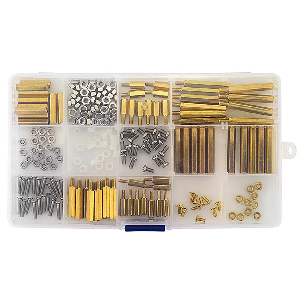 210pcs Stand Up Screw Kit for Robot Accessories (Brass)