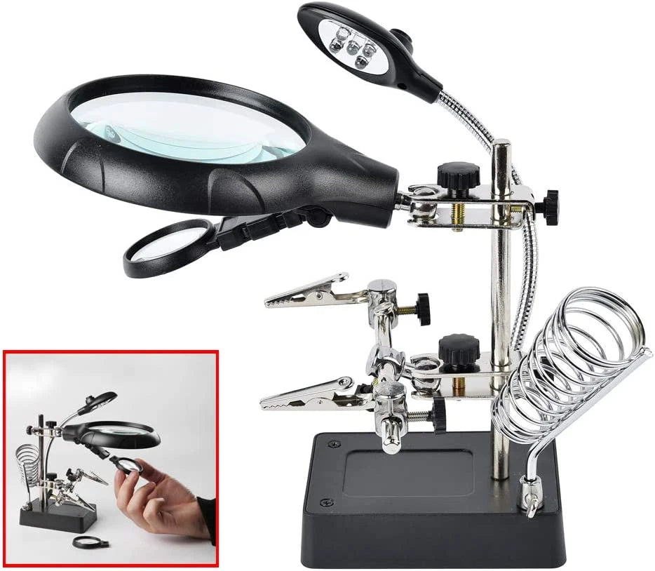 Helping Hands w/Magnifier light 5LED