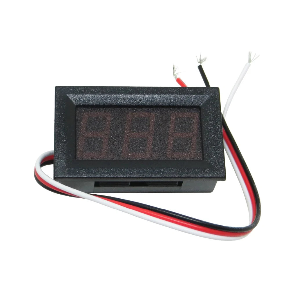 0.56inch 0-30V Three Wire DC Voltmeter Red