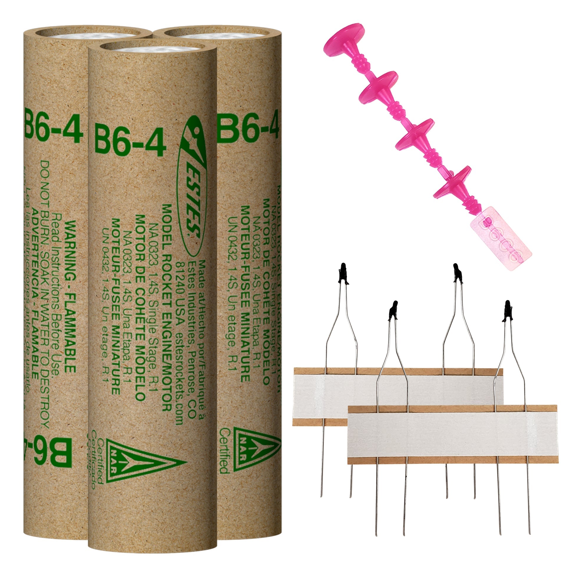 Estes B6-4 Engines – Standard Model Rocket Engine 3-Pack