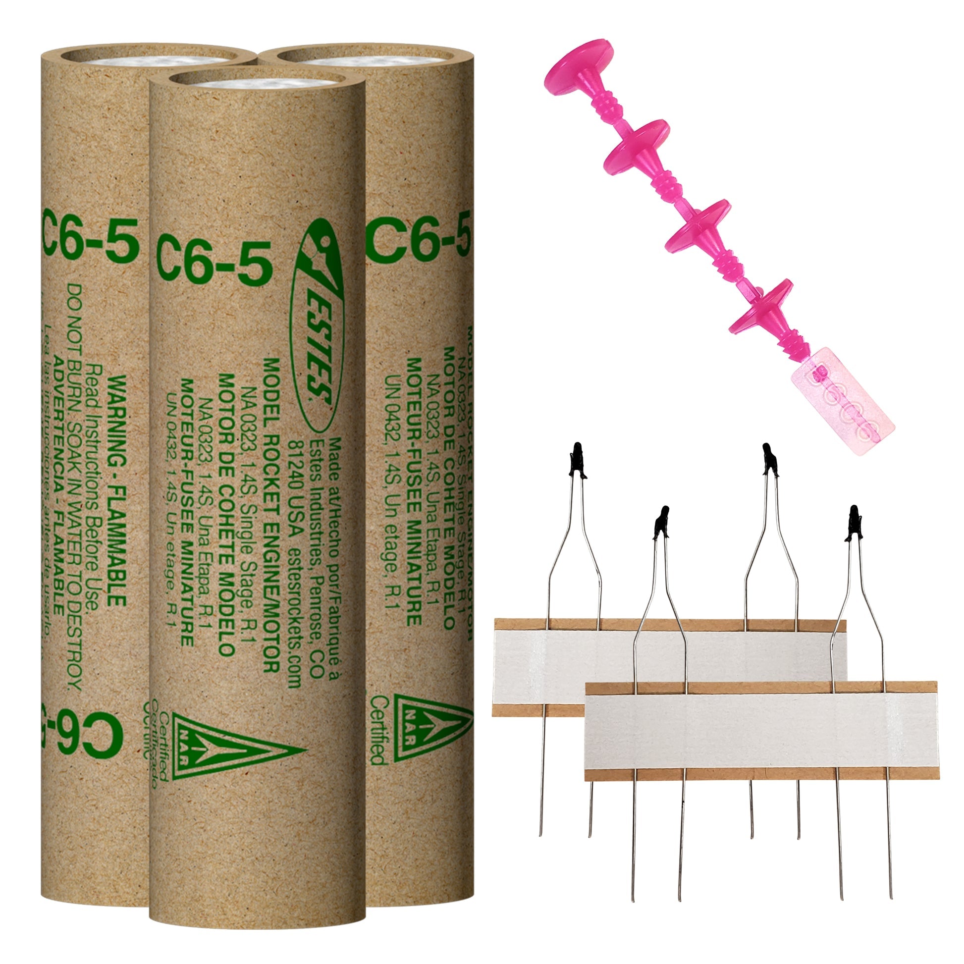 Estes C6-5 Engines – Standard Model Rocket Engine 3-Pack