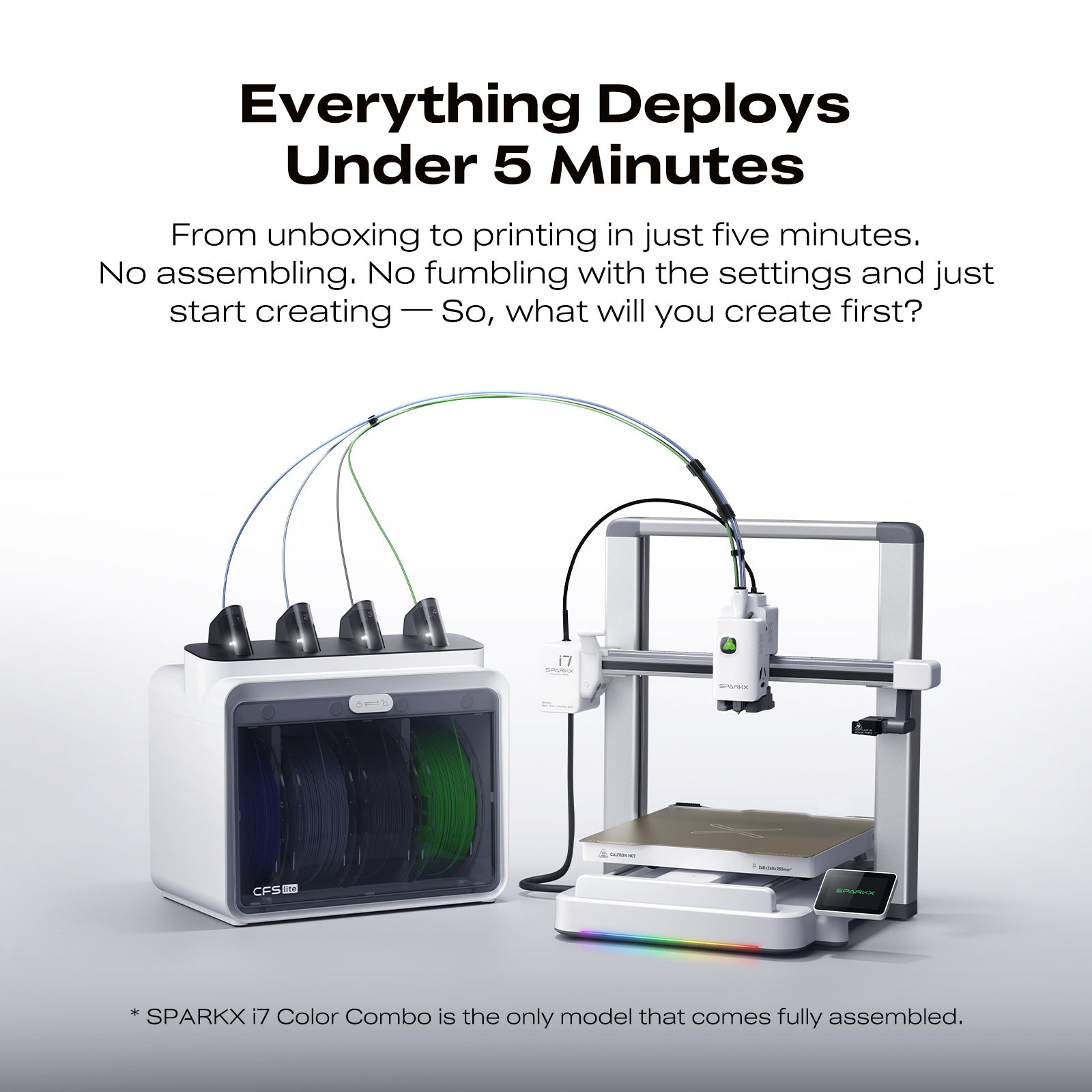 Creality SPARKX i7 3D Printer — Next-Gen AI-Assisted Desktop 3D Printer