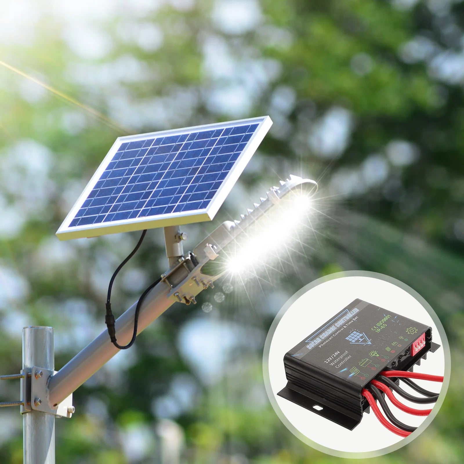 10A – 12V/24V Lithium Waterproof Solar Battery Charge Controller