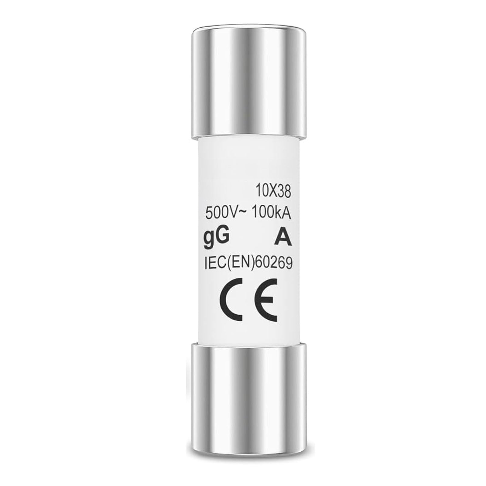 10x38mm Ceramic Cartridge Fuse – 500V (1A–25A Available)