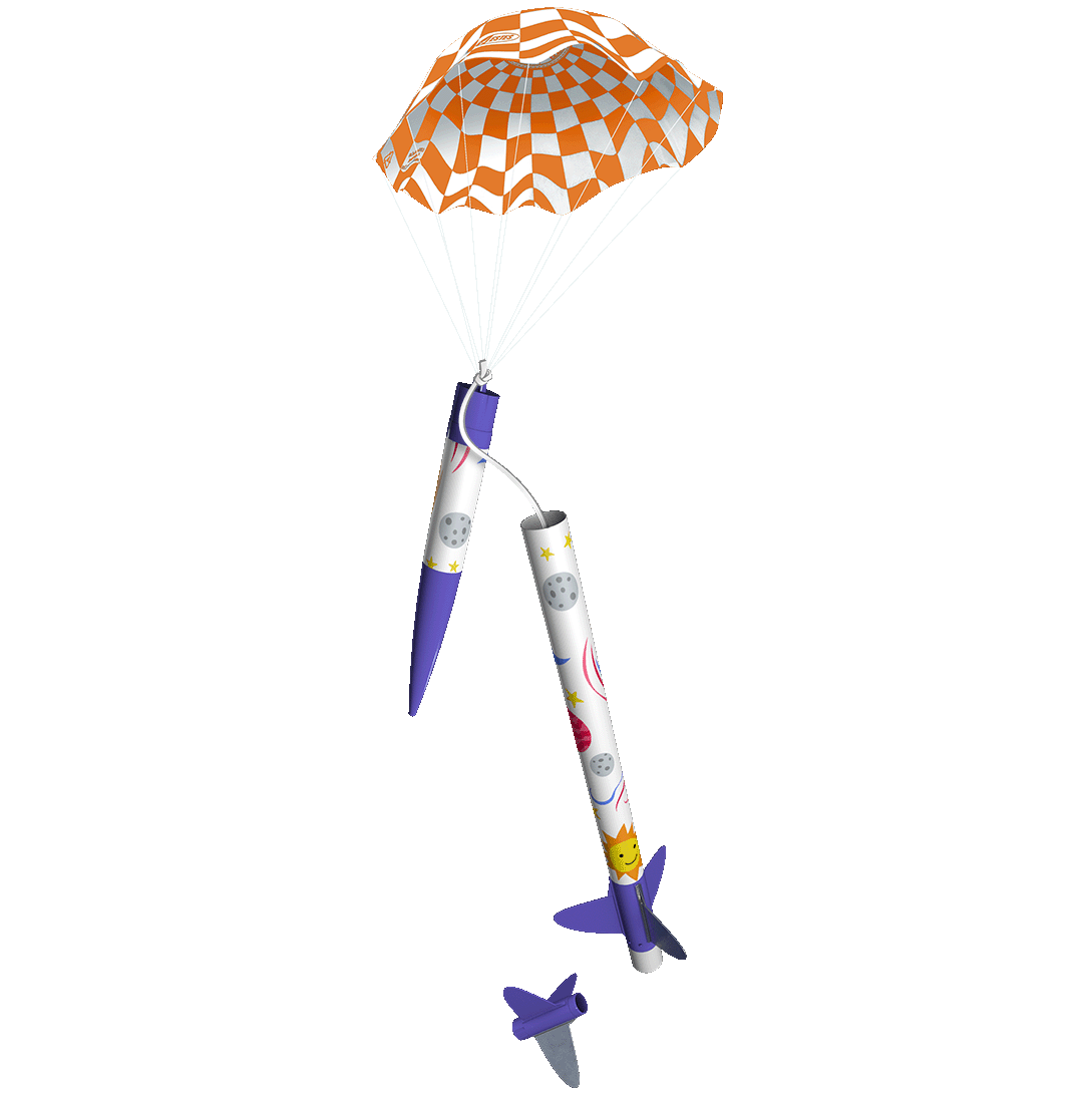 Estes Cosmic Cascade STEM Rocket Kit – Beginner Two-Stage Model Rocket (Up to 1800 ft)