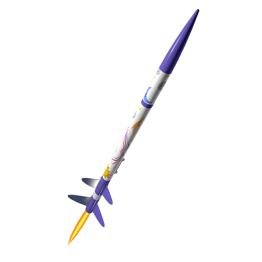 Estes Cosmic Cascade STEM Rocket Kit – Beginner Two-Stage Model Rocket (Up to 1800 ft)