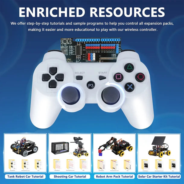 Wireless Controller for Robot Car kit – Bluetooth Controller Expansion Pack