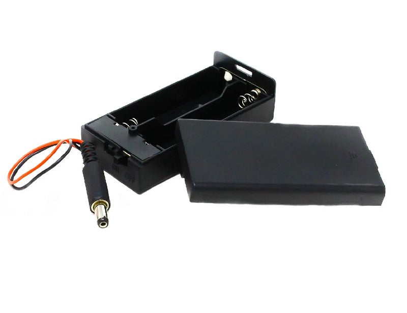 2 x 18650 Battery Holder w/Cover & Switch