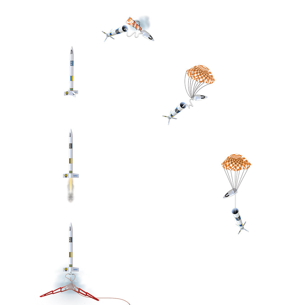 Estes Generic E2X STEM Rocket Kit – Beginner Customizable Model Rocket (Up to 1325 ft)