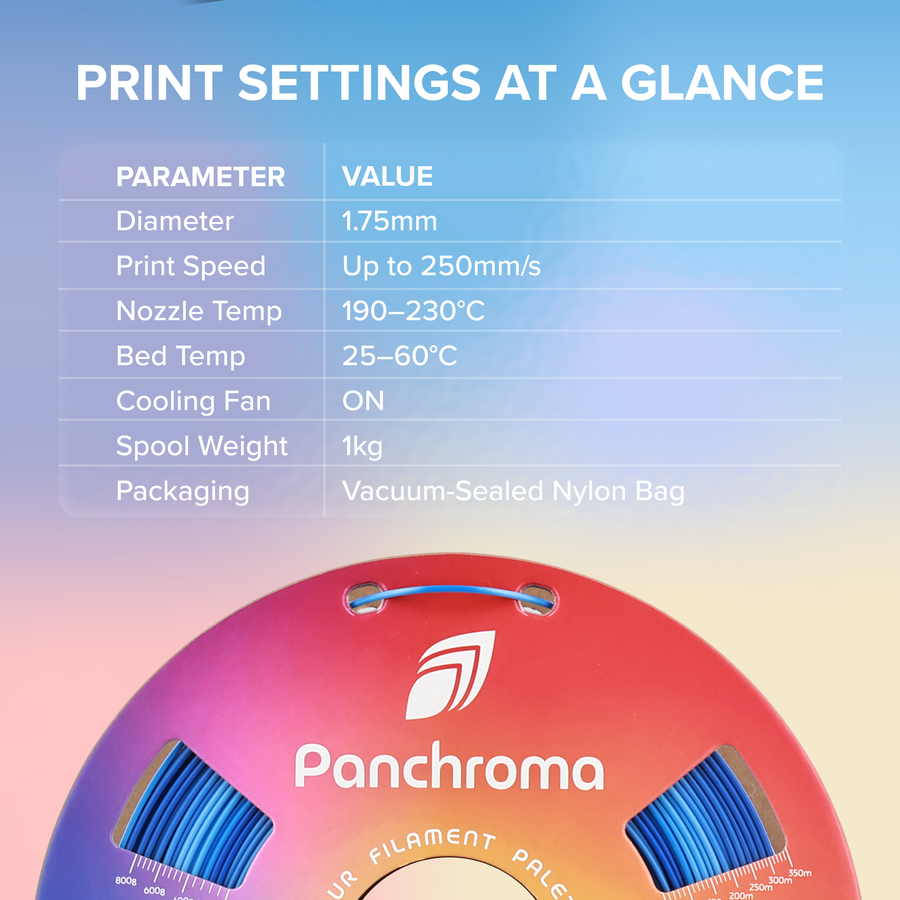 Panchroma™ Silk PLA - 1.75mm (1 kg / 2.2 lbs)