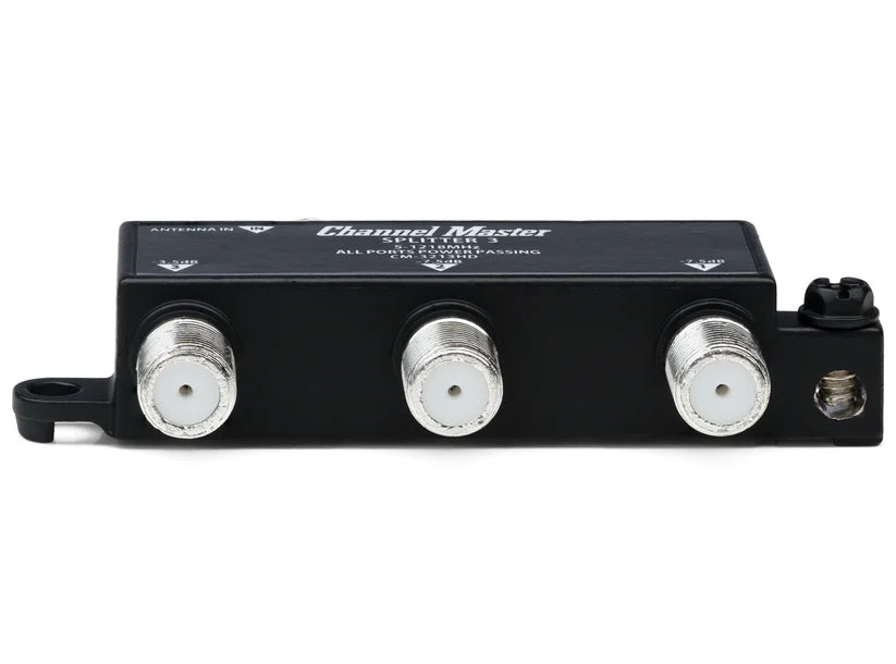 3-Way TV Antenna Splitter (Power Passing)