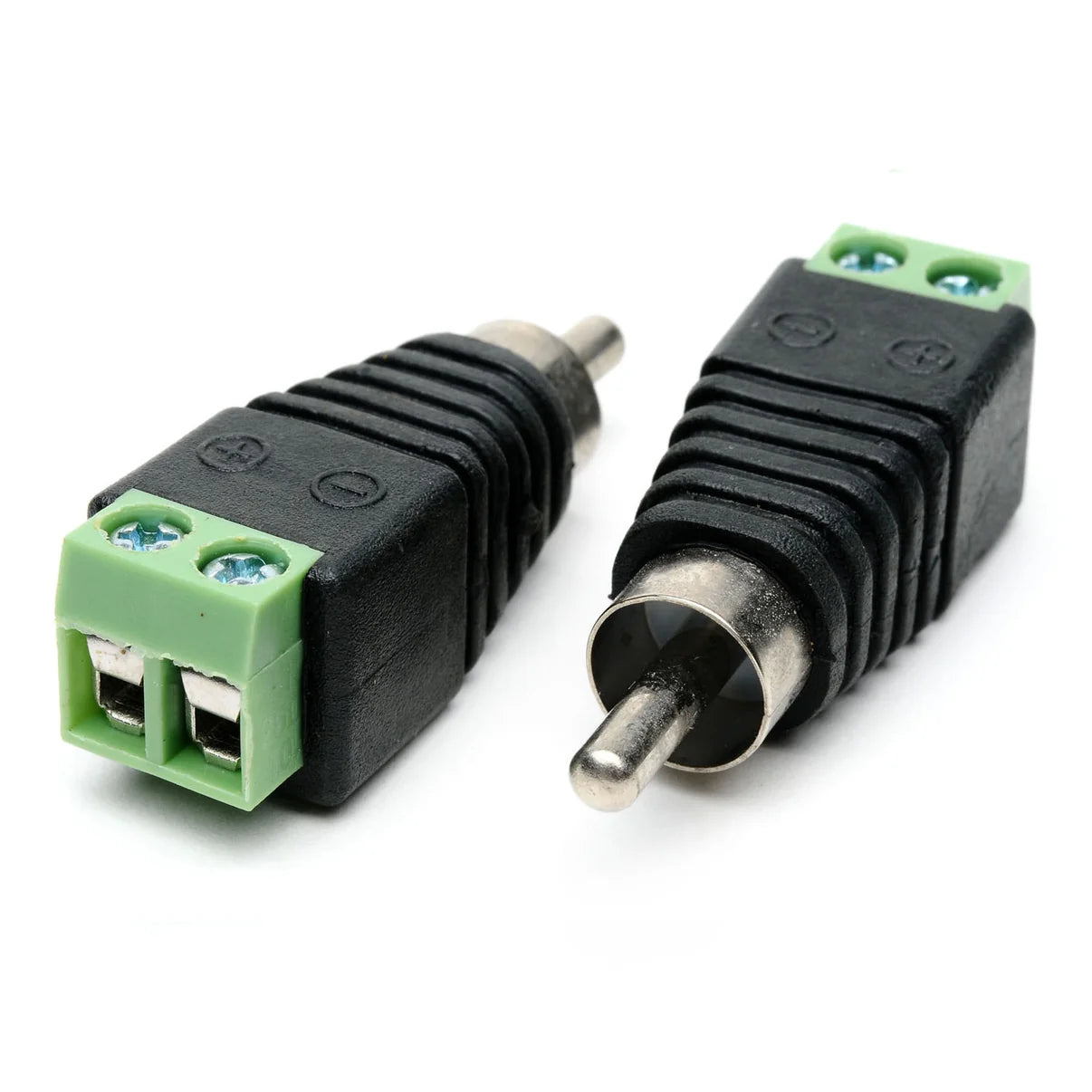 RCA Male Plug to 2-Pin Terminal Adapter