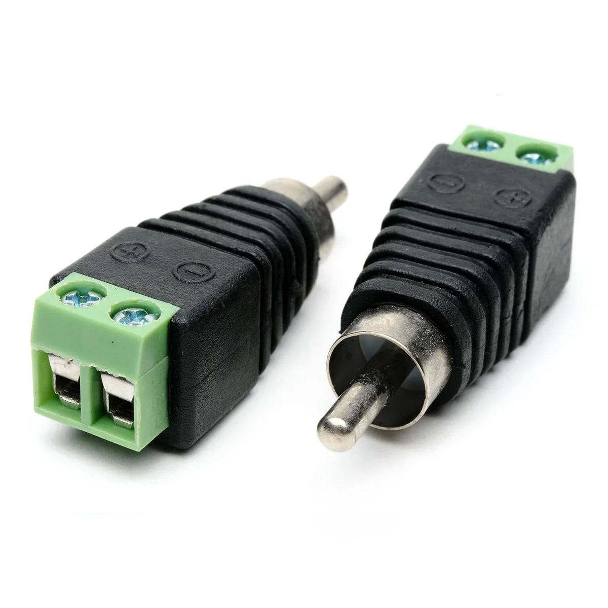 RCA Male Plug to 2-Pin Terminal Adapter