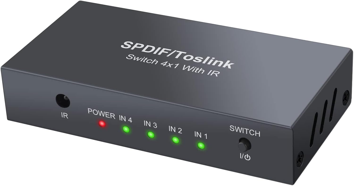 Digital Optical Audio Switcher 4×1