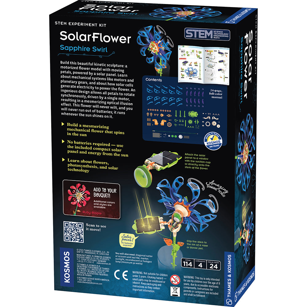 Thames & Kosmos SolarFlower STEM Science Kit – Solar-Powered Flower Models