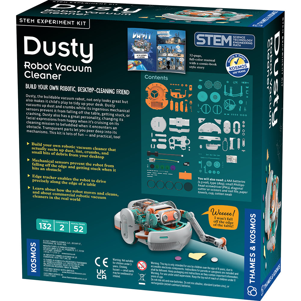 Thames & Kosmos Dusty Robot Vacuum Cleaner STEM Engineering Kit