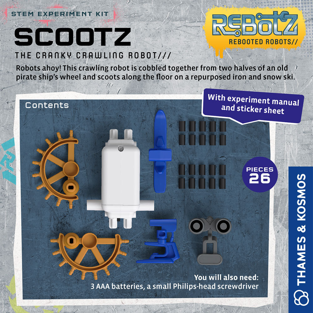 Thames & Kosmos ReBotz: Scootz The Cranky Crawling Robot STEM Kit