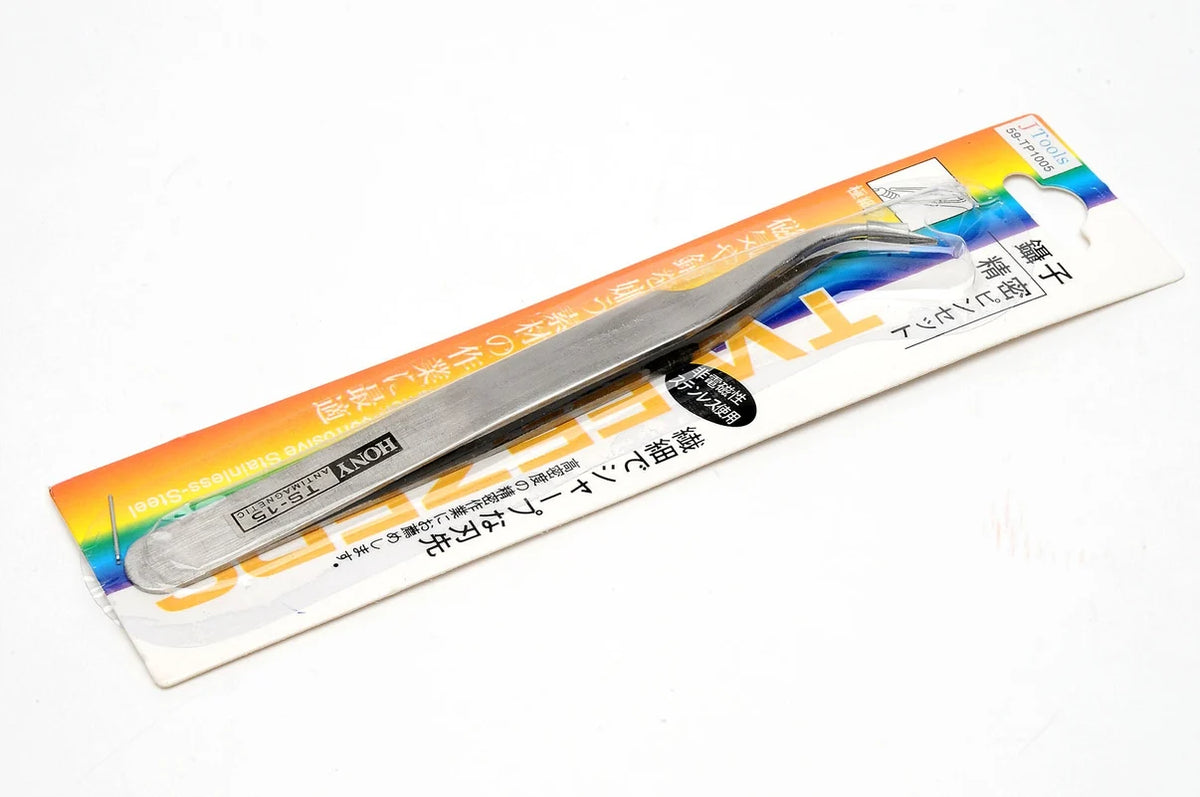 Precision Tweezers, Curved Tip, 115 mm