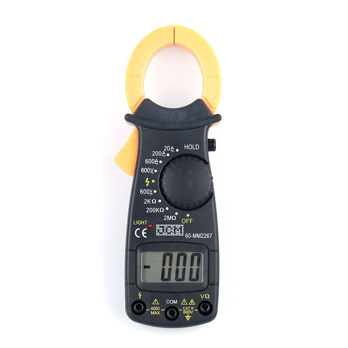 Digital Clamp Meter w/Holster – 600A AC