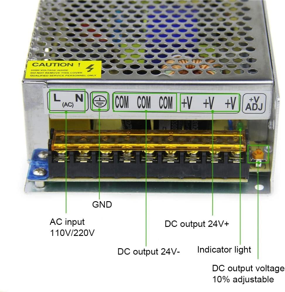 24V 10A Power Supply with Fan