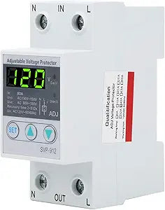 SVP-916 80A 220V Adjustable Voltage Relay Control Over Under Voltage Protector