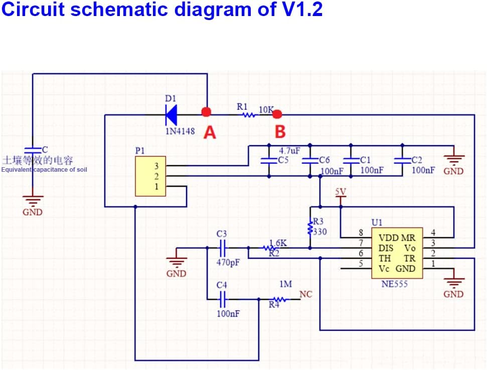 Capacitive Analog Soil Moisture Sensor V1.2