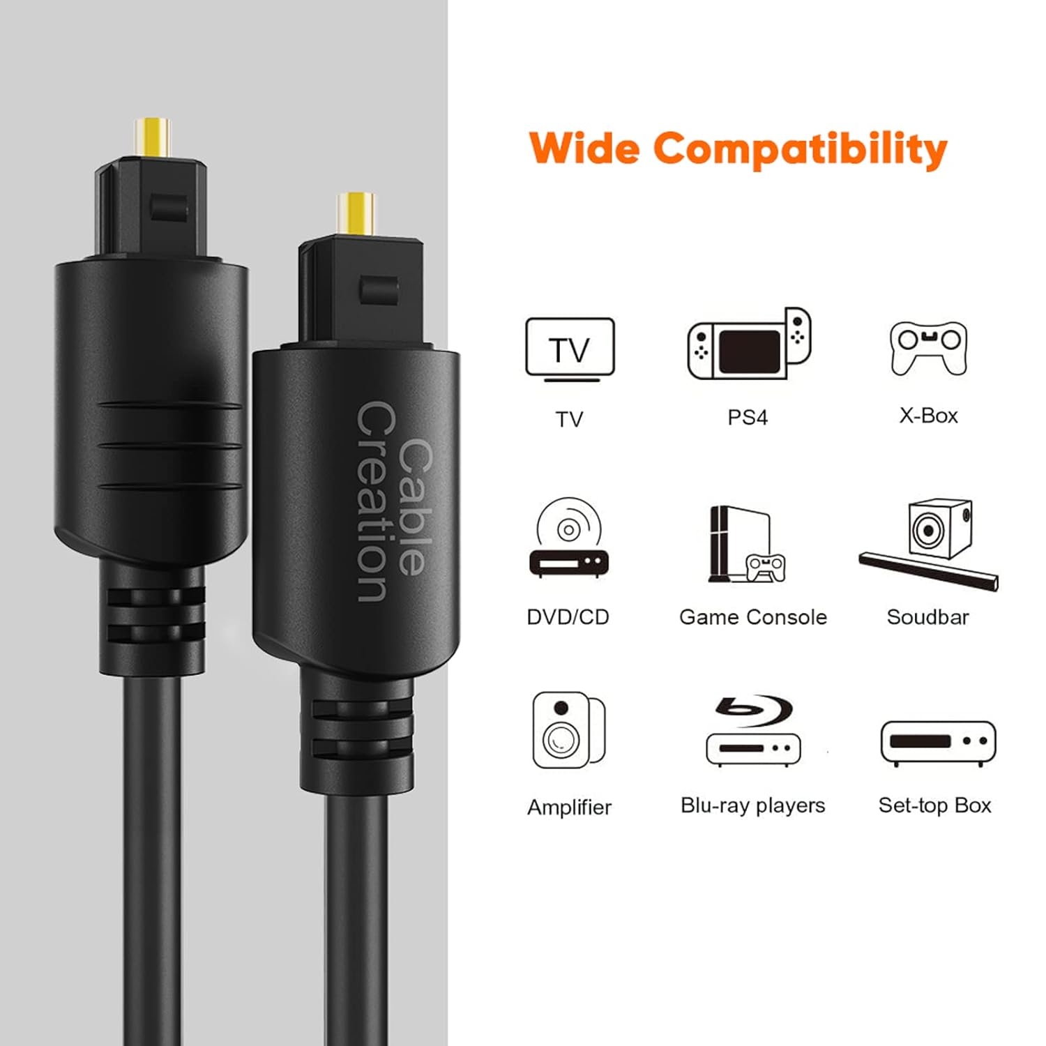 50ft Fiber Optical Cable