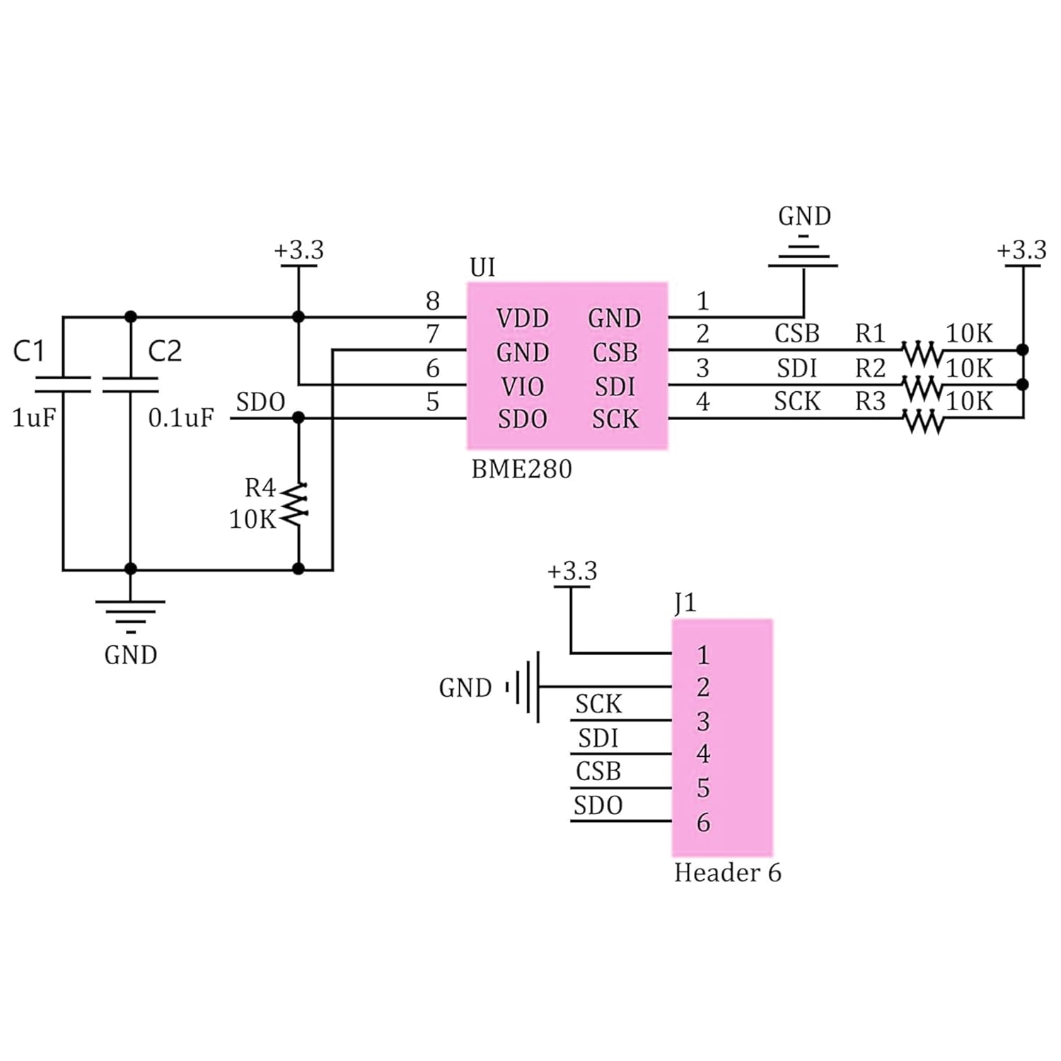 BME280 5V Environmental Sensor Module