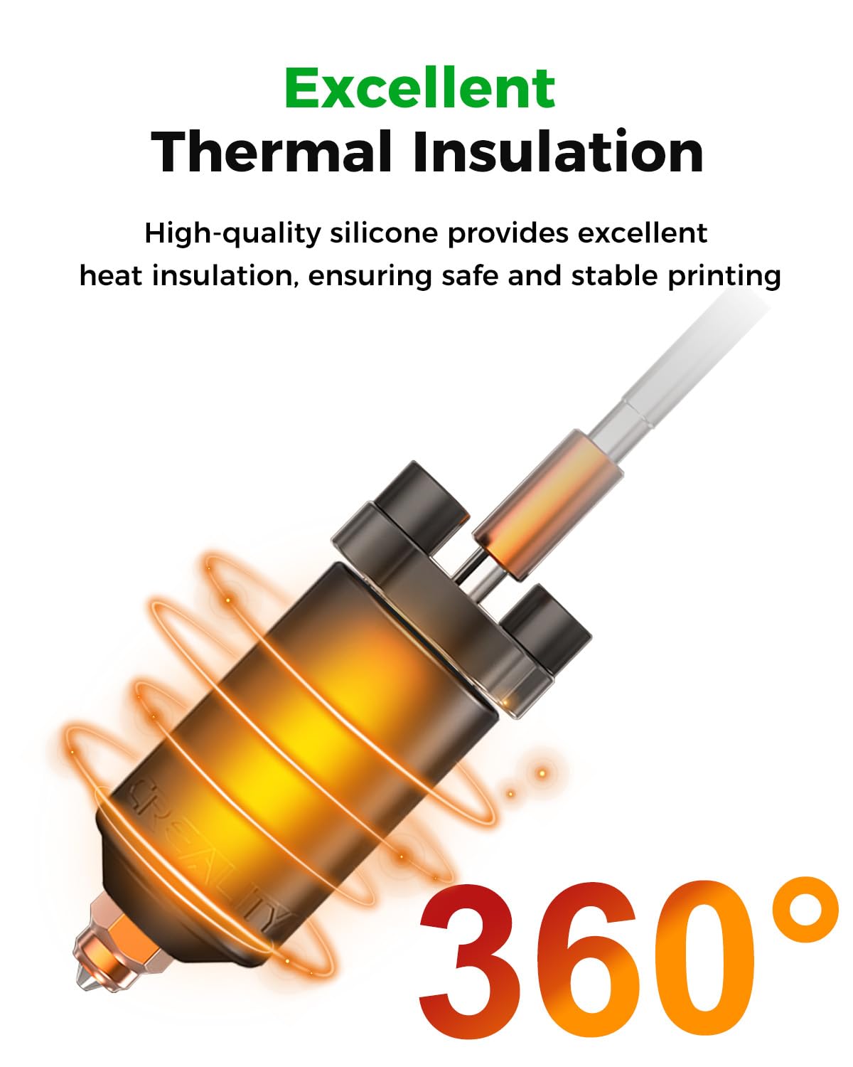 Creality K2 / Pro / Plus Hotend Insulation Sleeve