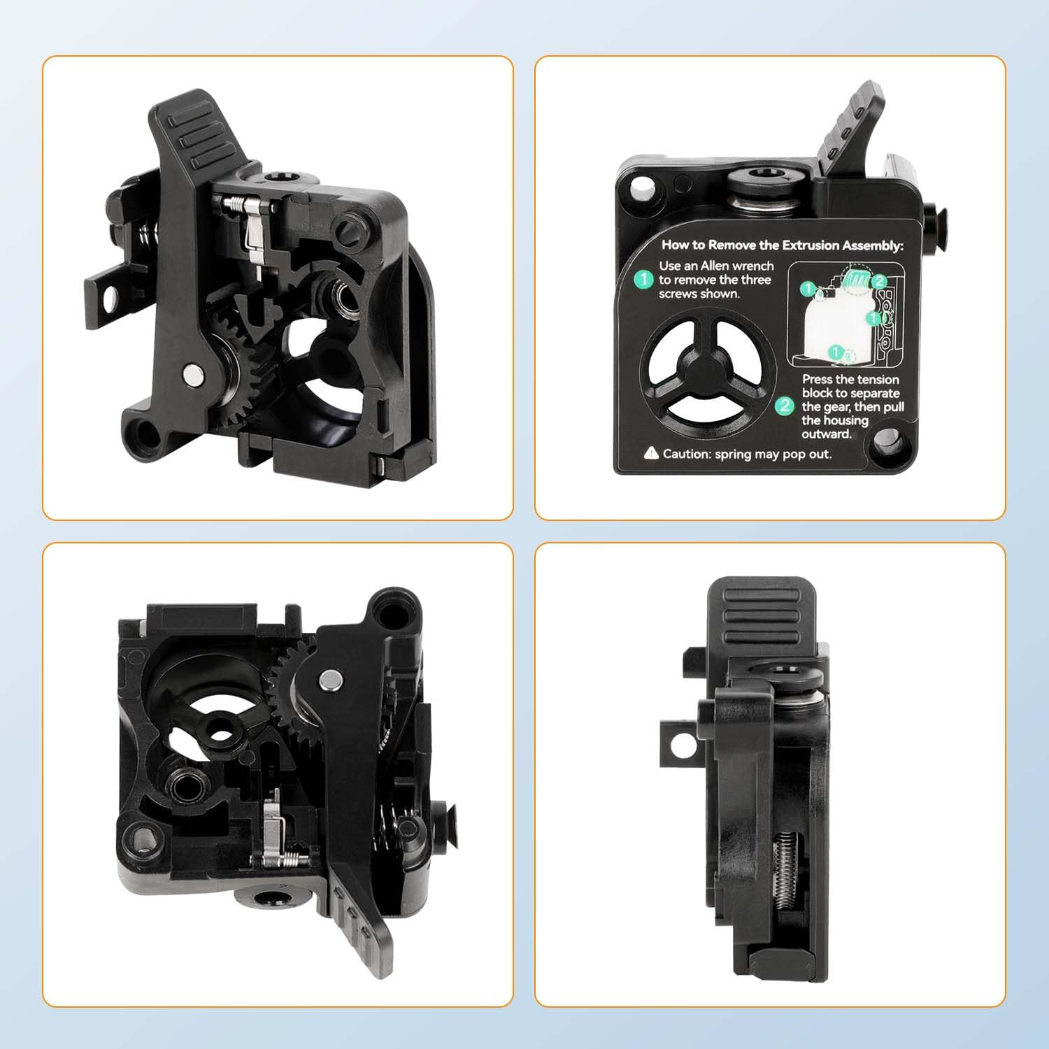 K2 Plus extruded front shell kit
