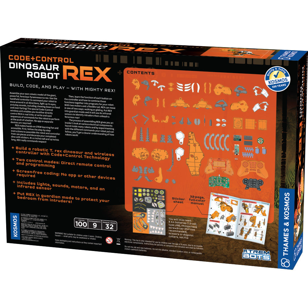 Thames & Kosmos Code+Control Dinosaur Robot: REX STEM Kit