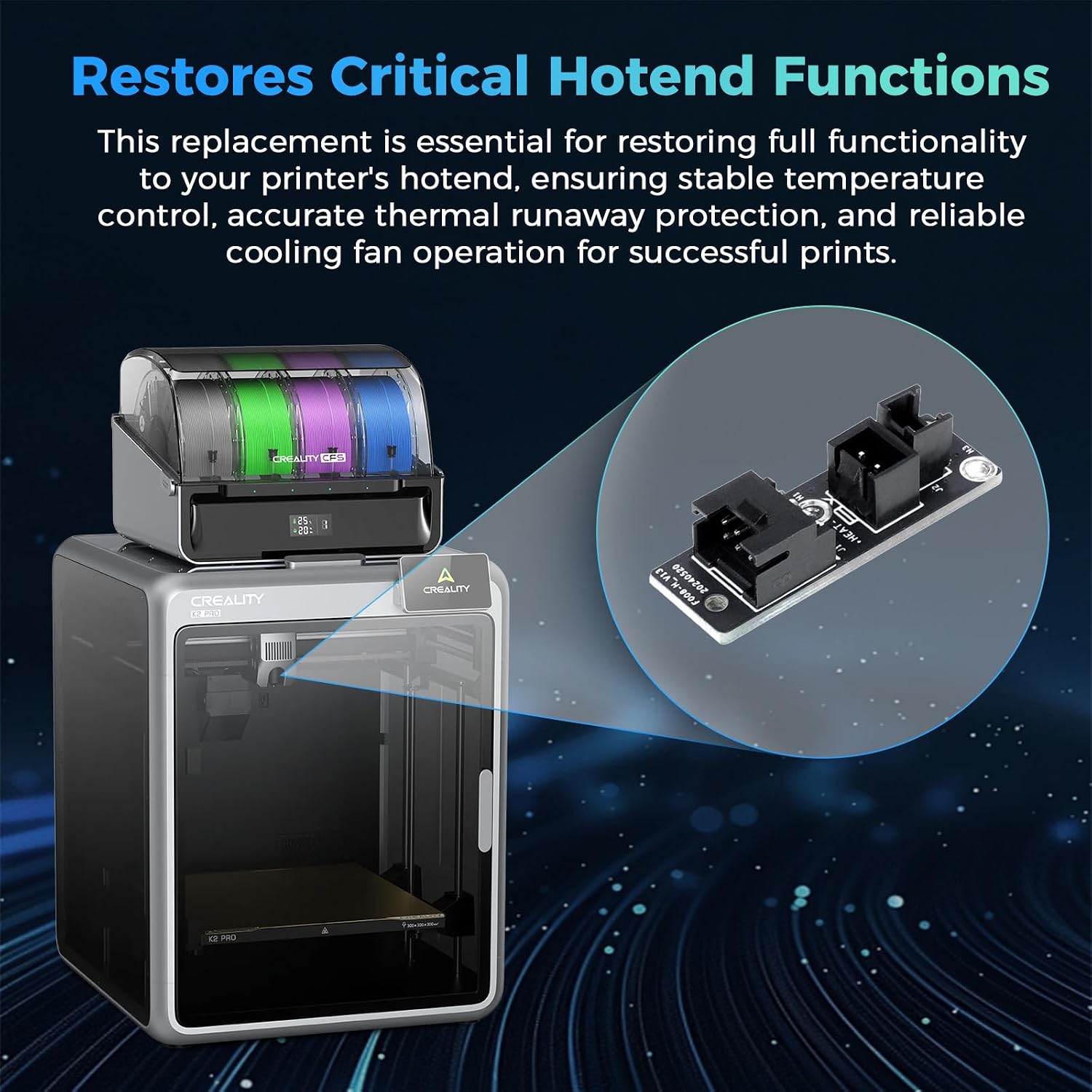 Creality K2 / Pro / Plus Hotend Adapter Board