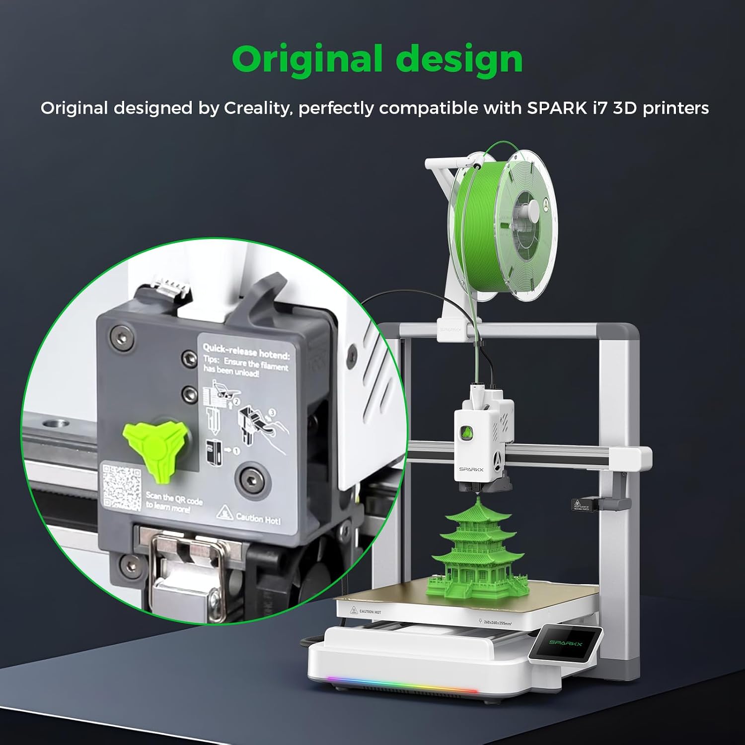 SPARKX i7 Extruder Gear Assembly