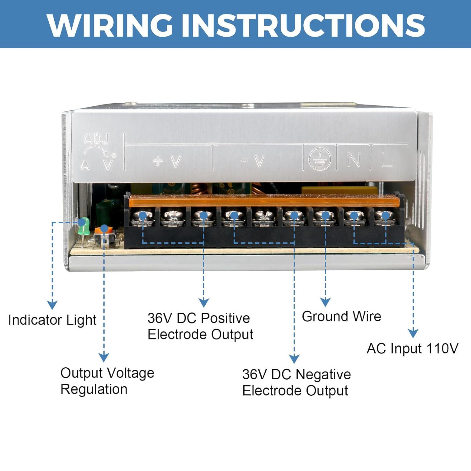 36V 10A 360W Switching P/S