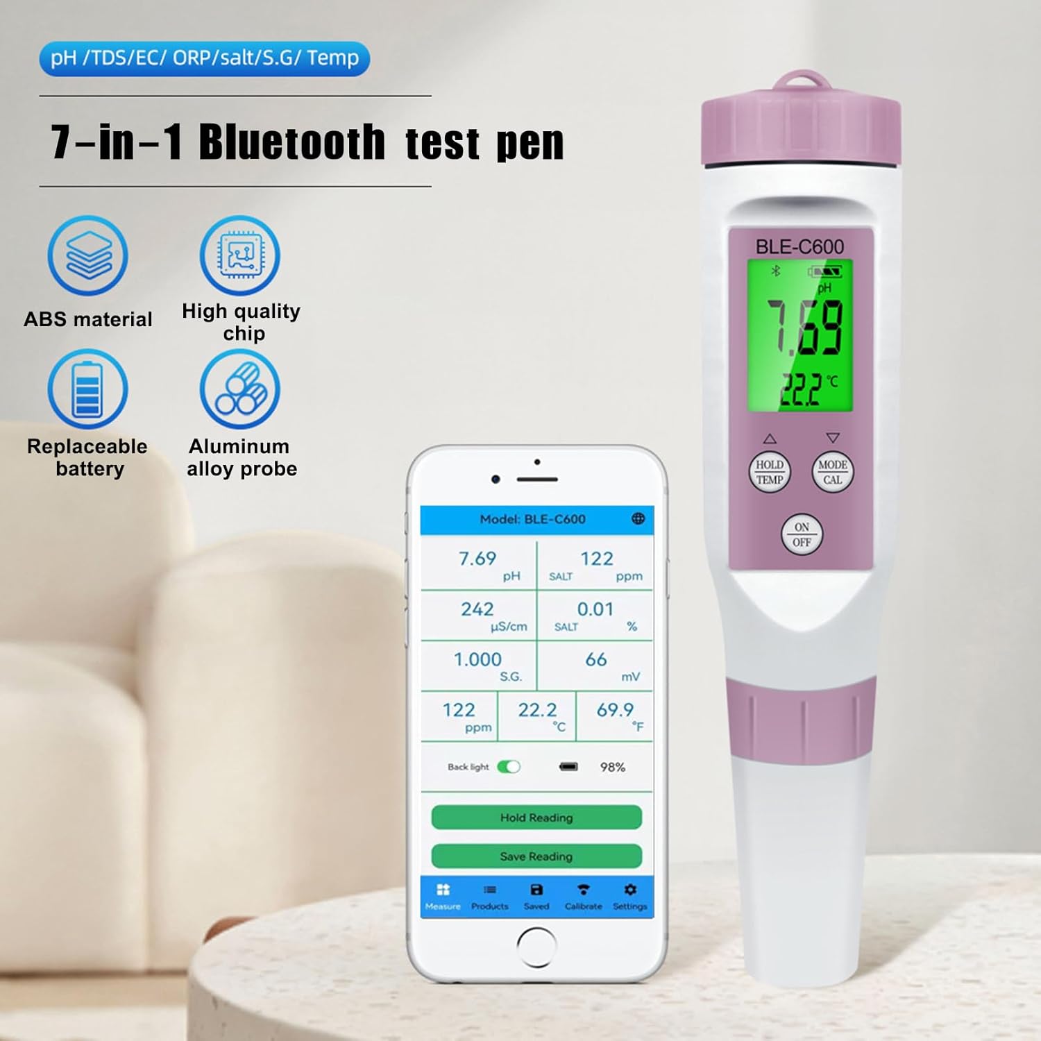 7-in-1 Water Quality Meter