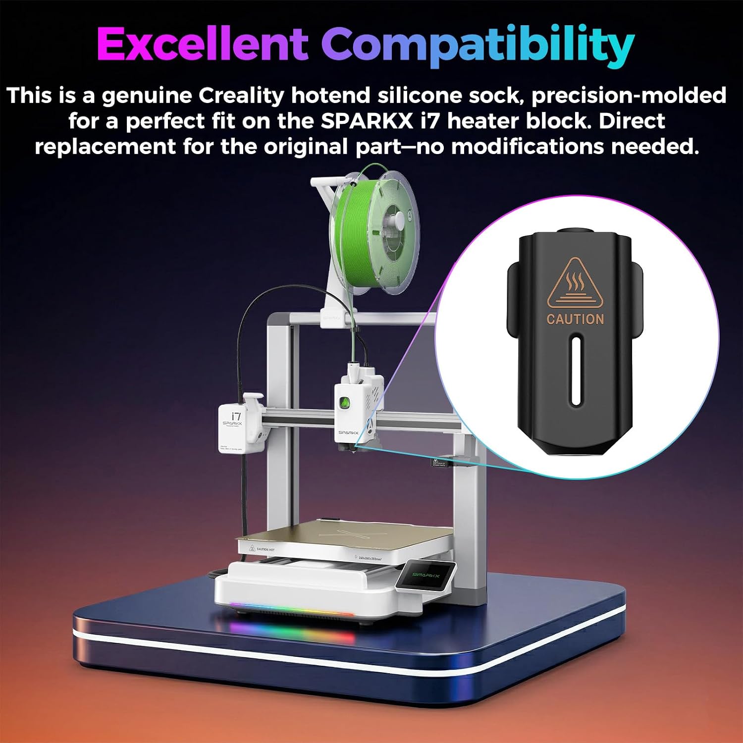 SPARKX i7 Hotend Silicone Sleeve