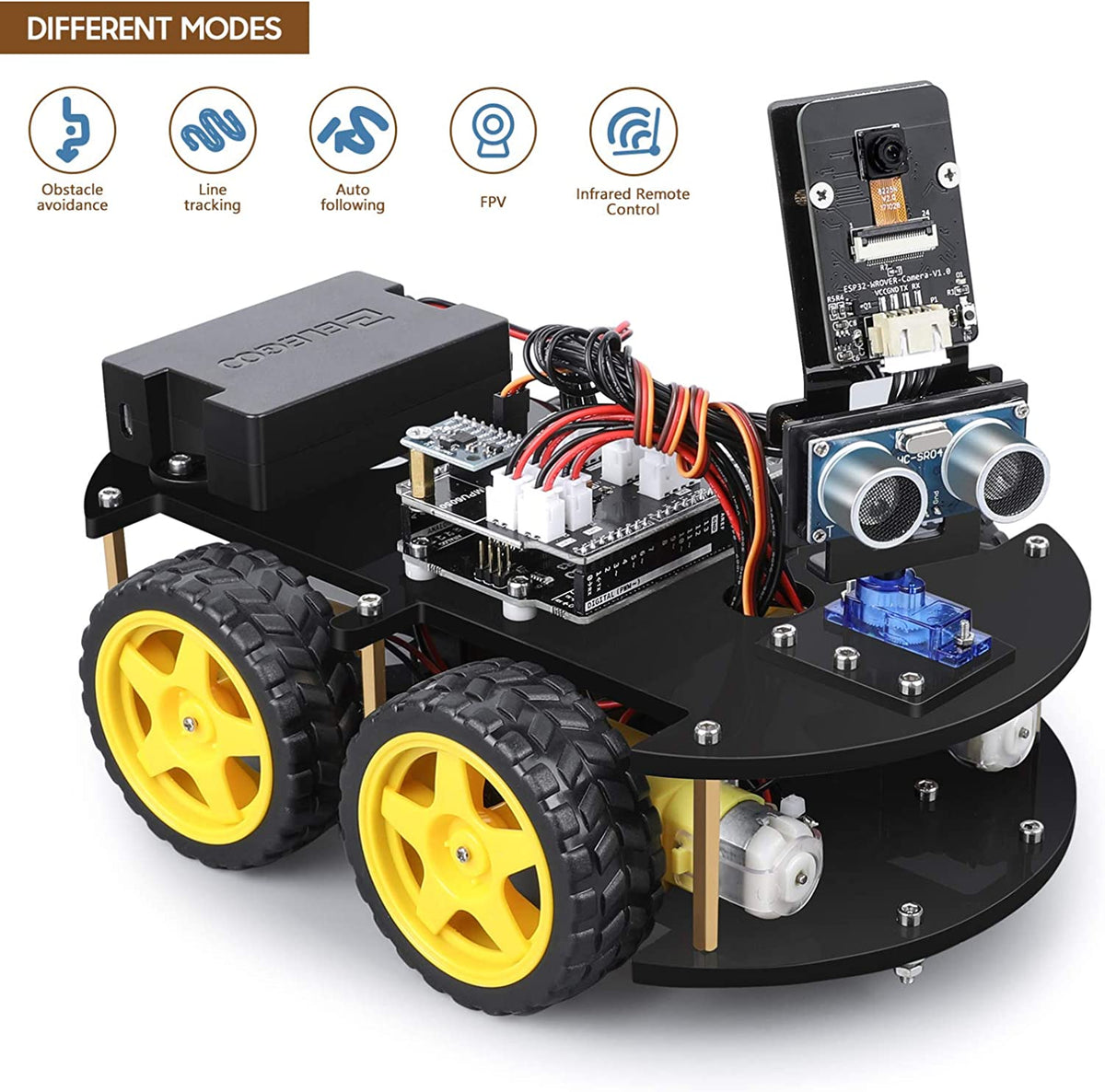 ELEGOO UNO R3 Project Smart Robot Car Kit V4 with UNO R3
