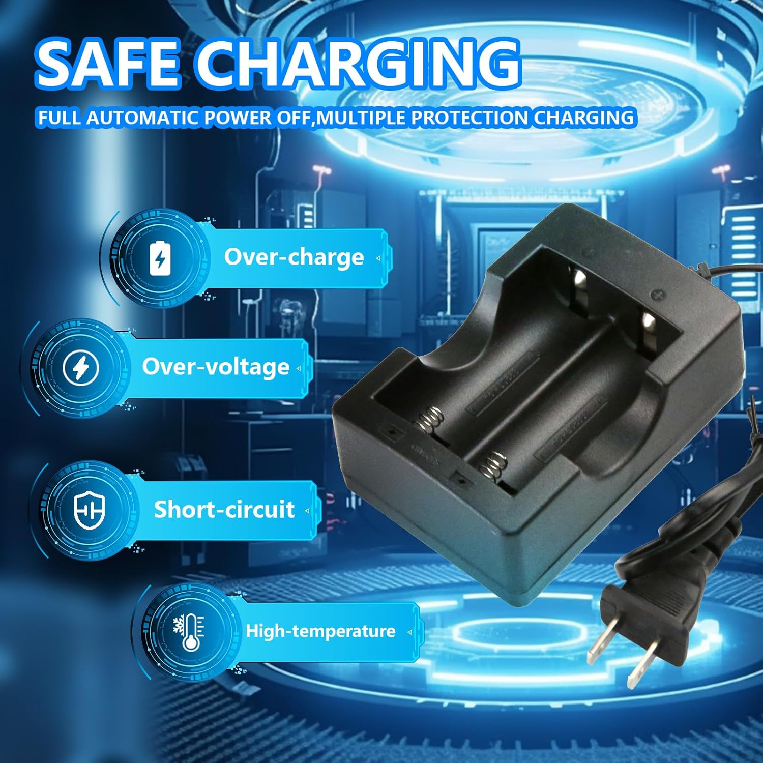 Dual - 18650 Battery Charger