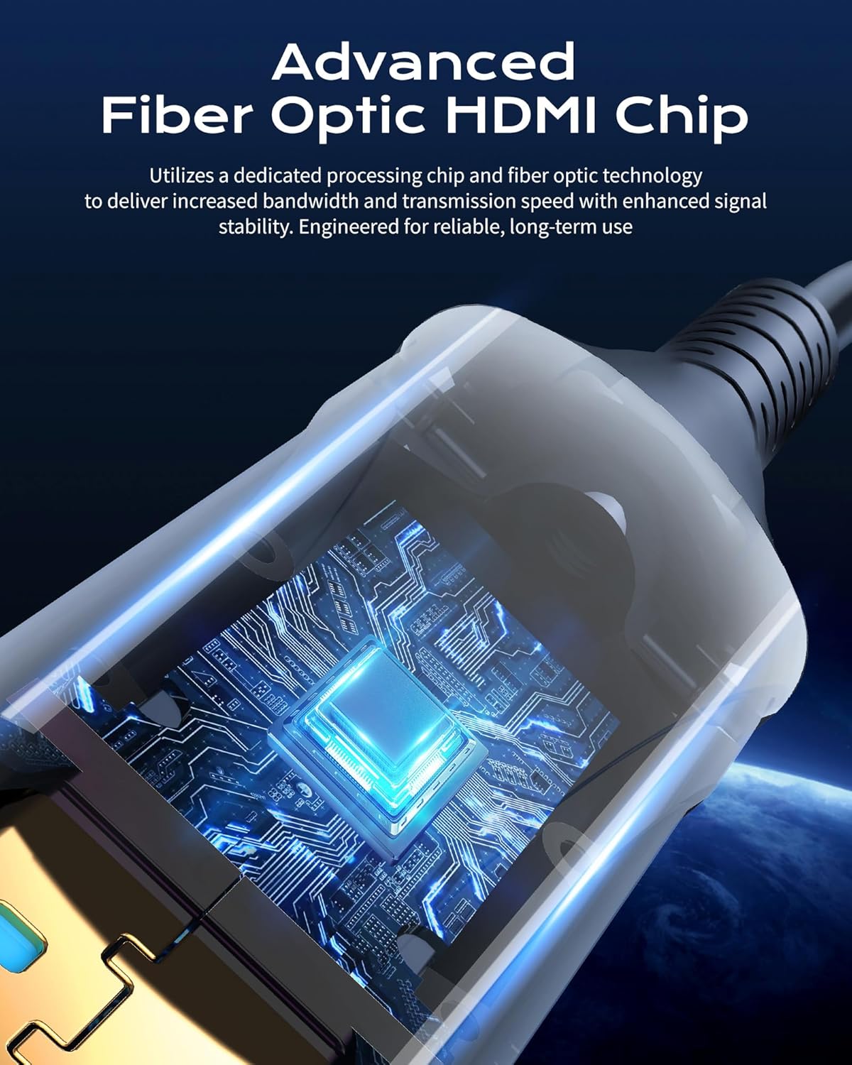 8K Fiber Optic HDMI Cable 150FT