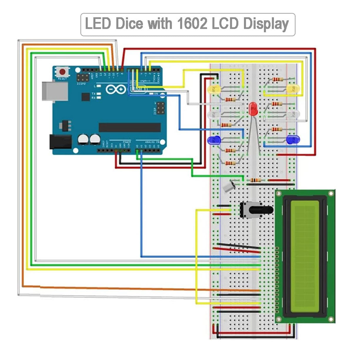 LCD1602 Blue backlight  5v