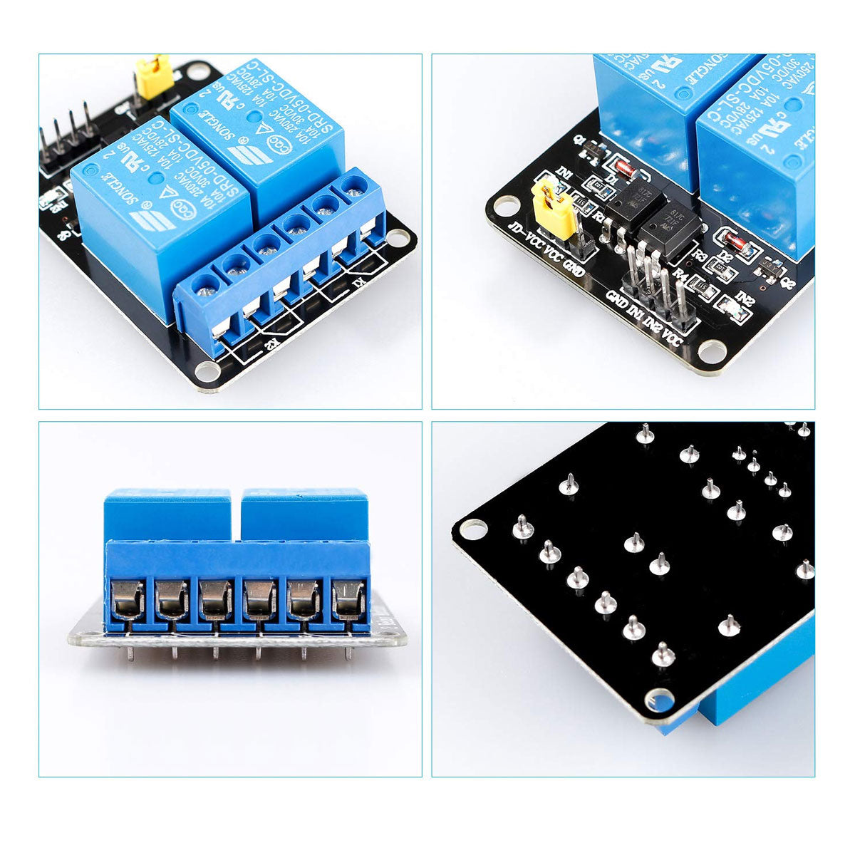 2 Relay Module Arduino 5v 2 Channel DC 5V Relay Module Compatible with Arduino