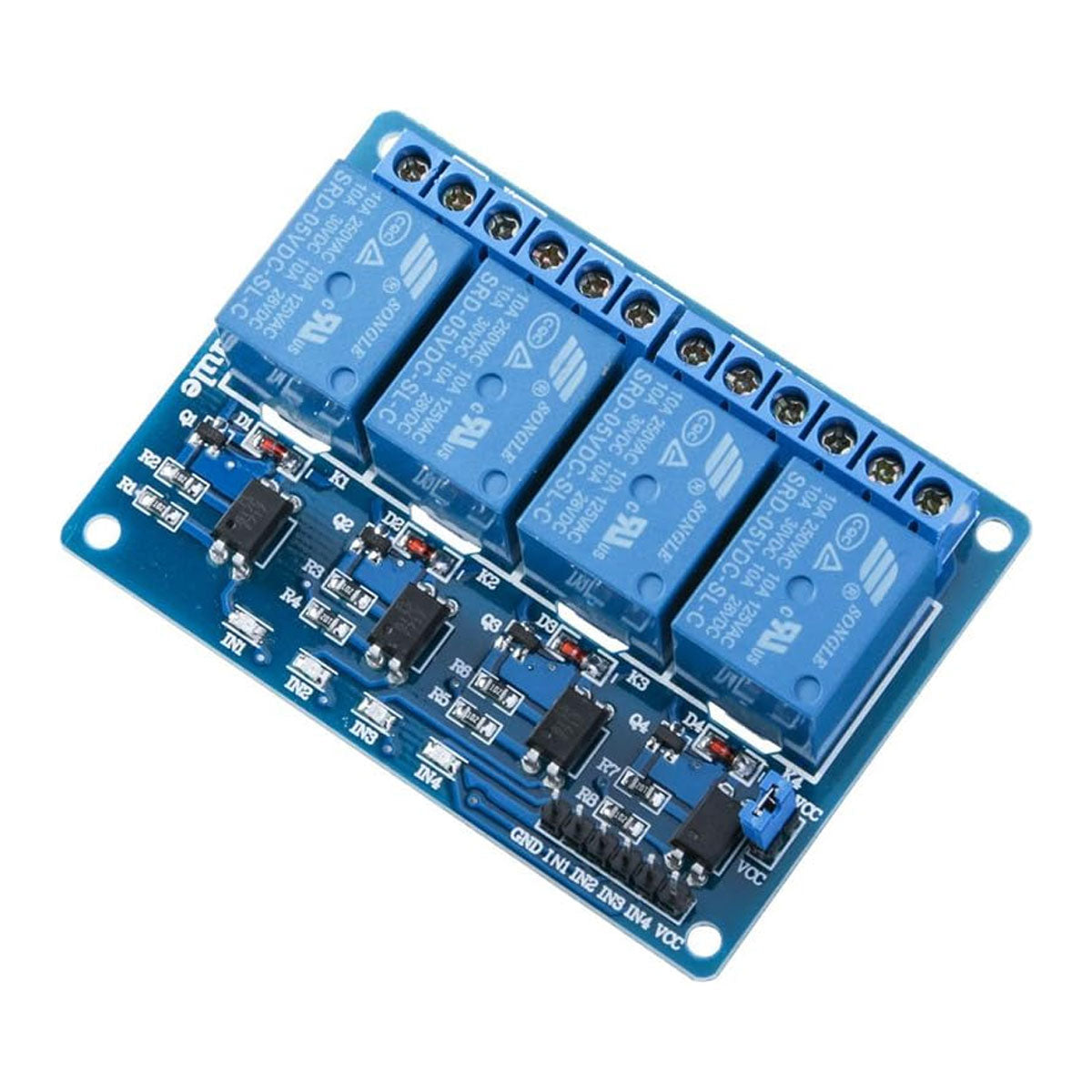 4 Channel DC 5V Relay Module Compatible with Arduino