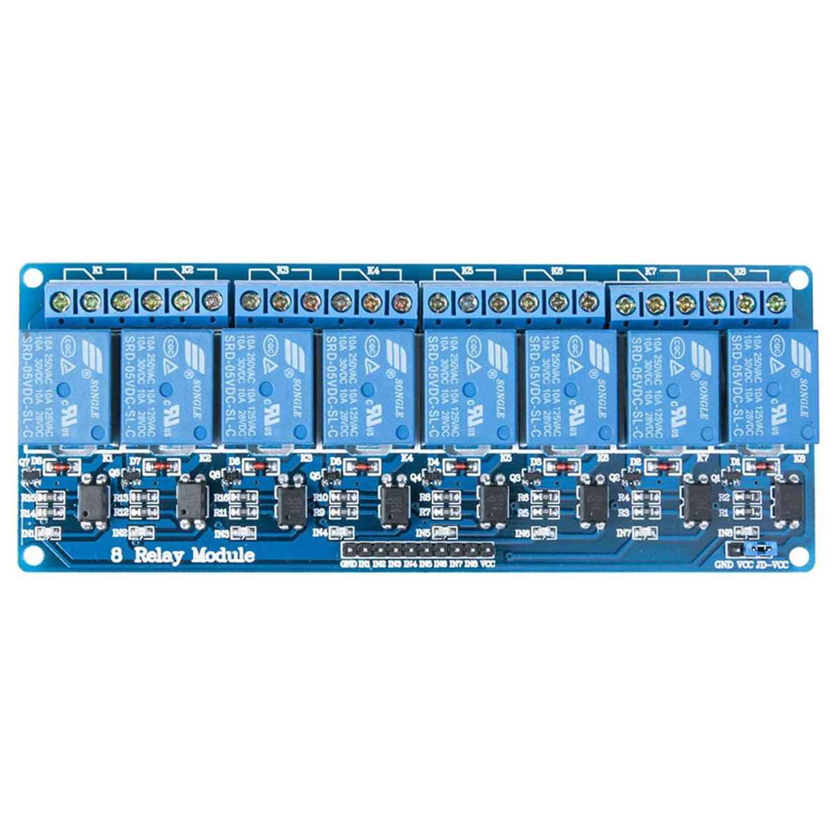 8 Channel Low Level Relay Module with light coupling DC5V