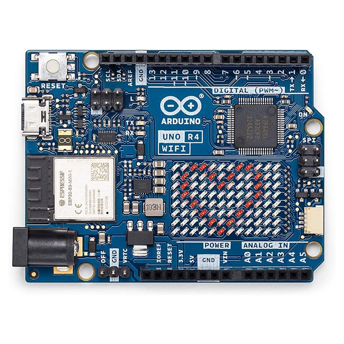 Arduino UNO R4 WiFi / ESP32-S3 / Bluetooth / 12x8 Matrix / USB-C