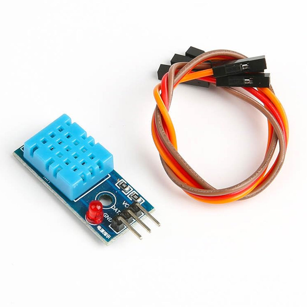 DHT11 Temperature and Humidity Sensor Module with LED and Cable