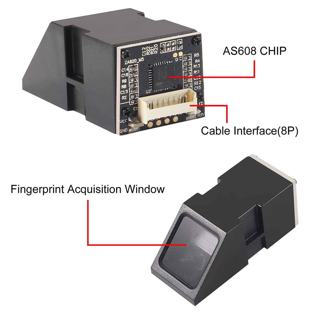 AS608 Fingerprint Reader Sensor Module for Arduino Mega2560 UNO R3