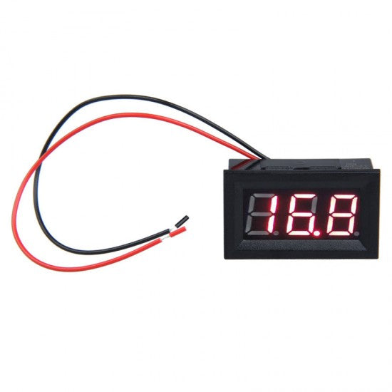 0.56" Digital DC Voltmeter – 3.5V to 30V, Two-Wire, Red LED Display