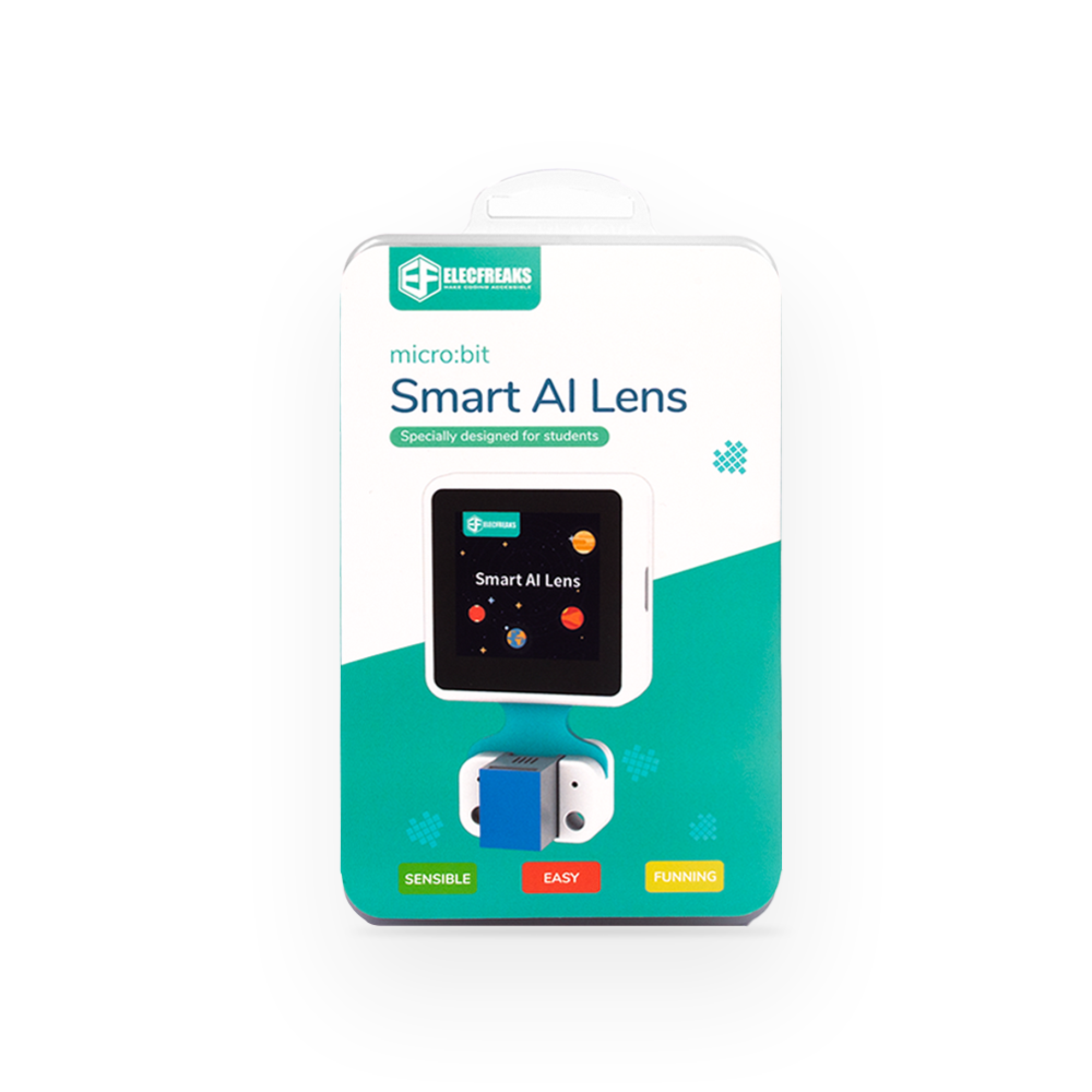 ELECFREAKS micro:bit AI Smart Lens Kit, AI vision sensor with Face Recognition Function