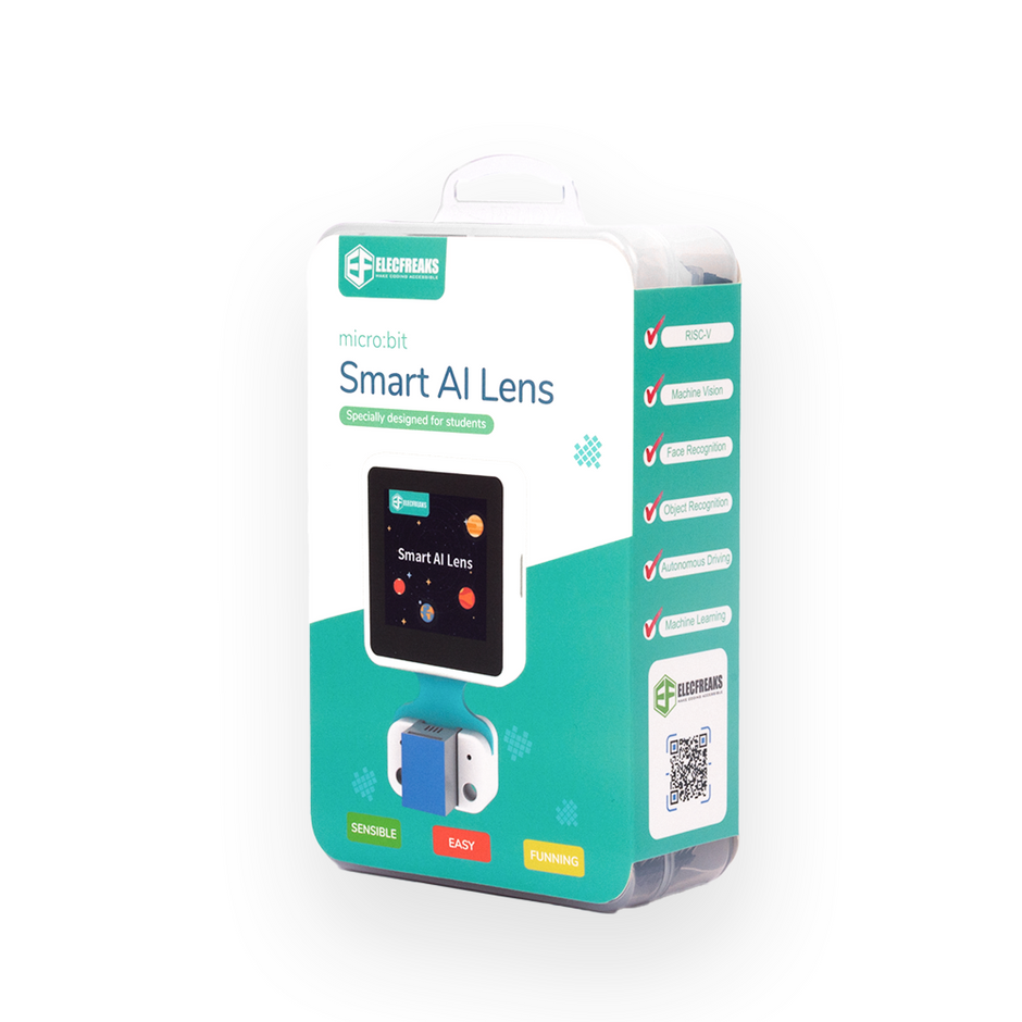 ELECFREAKS micro:bit AI Smart Lens Kit, AI vision sensor with Face Recognition Function
